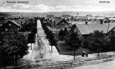 Mittelstraße in Düneberg um 1900